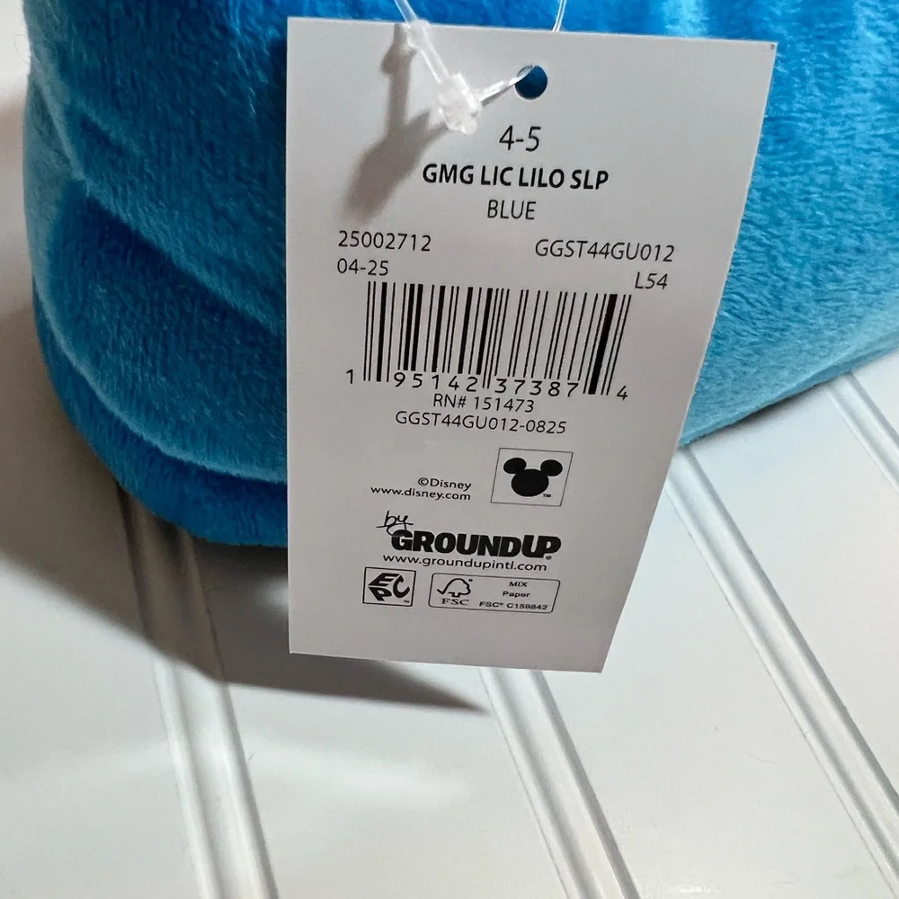 Stitch and Lilo Size 4/5 Kids Slippers NWT